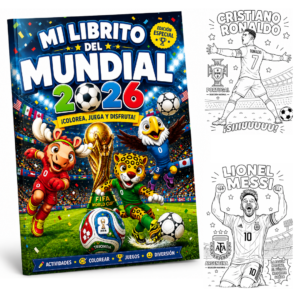 Mi Librito del Mundial 2026 para Colorear - PDF Descargable para Imprimir