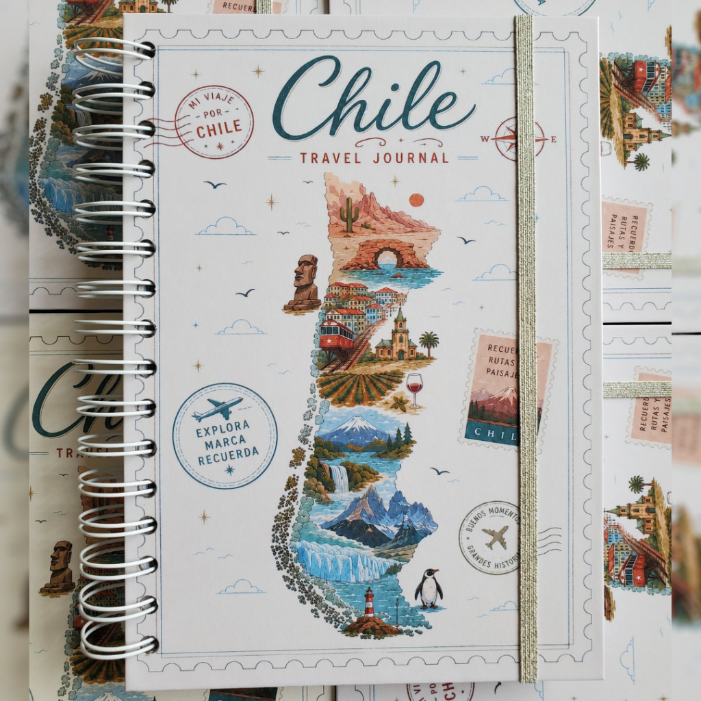 Travel Journal Chile - Bitácora de Viajes para Registrar tus Aventuras