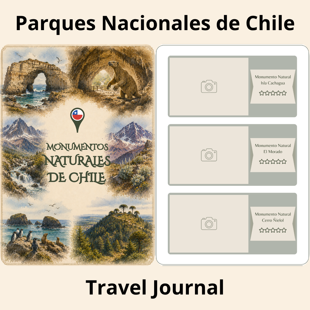Parques Nacionales de Chile Travel Journal - Bitácora para Registrar tus Aventuras - Imagen 11