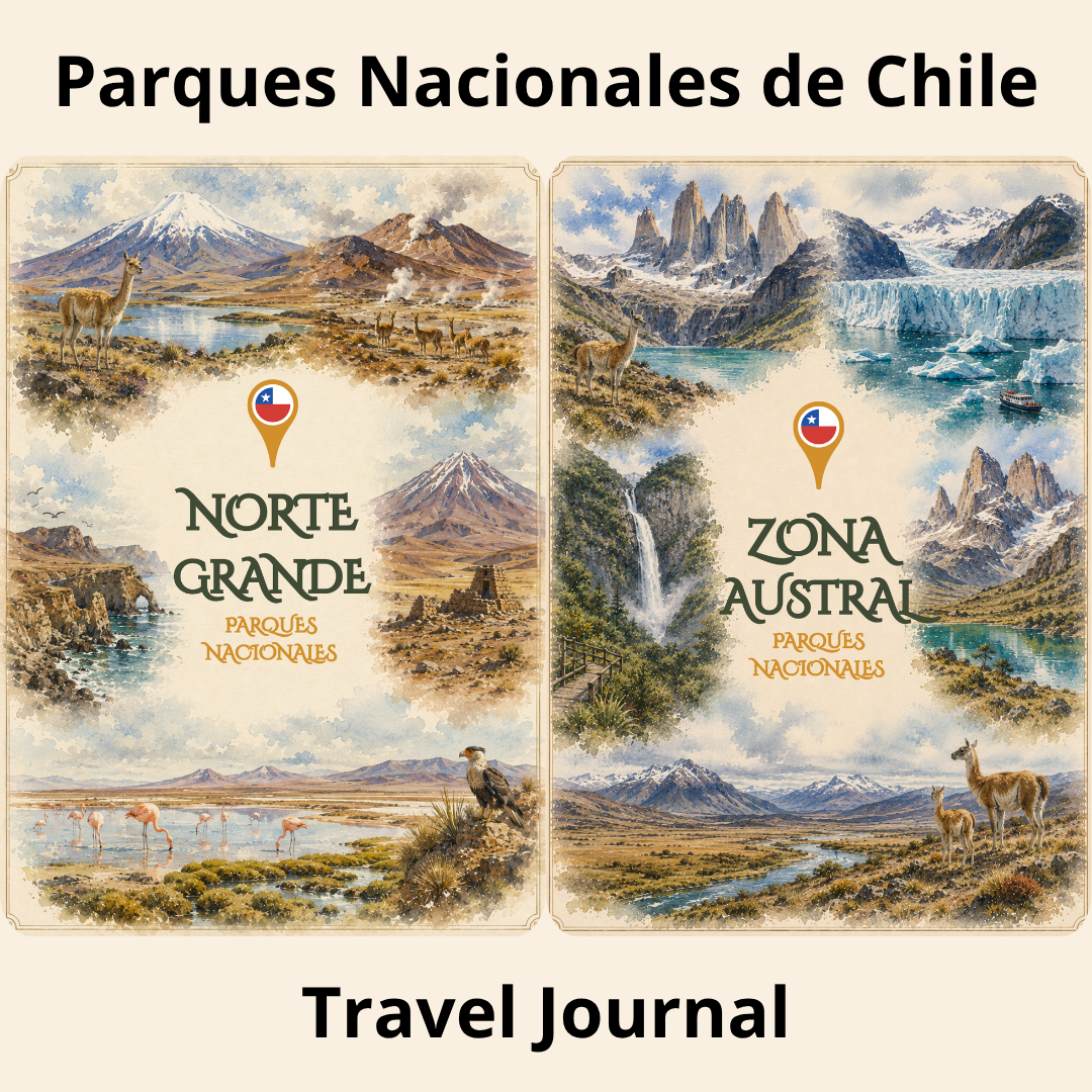 Parques Nacionales de Chile Travel Journal - Bitácora para Registrar tus Aventuras - Imagen 4