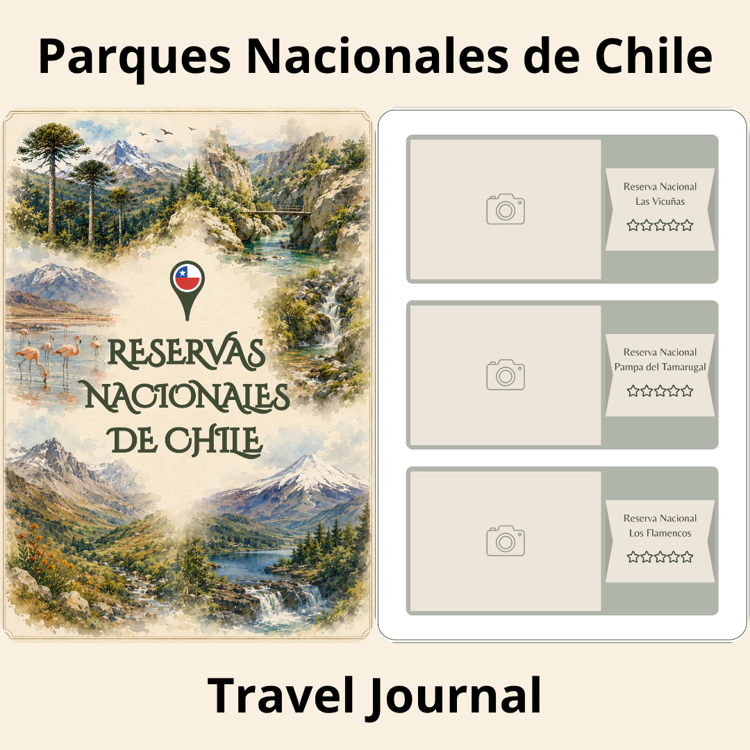 Parques Nacionales de Chile Travel Journal - Bitácora para Registrar tus Aventuras - Imagen 10