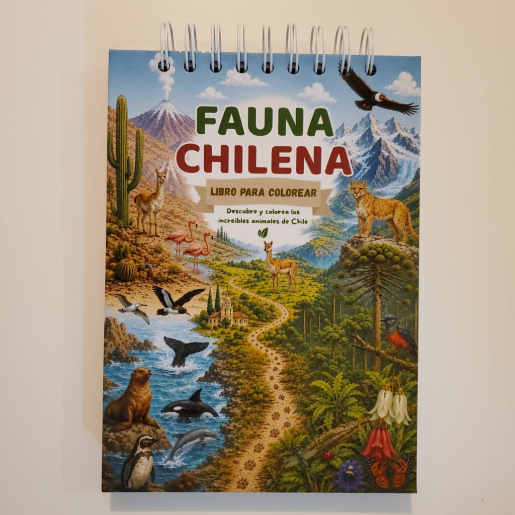 Libro para Colorear Fauna Chilena | 60 Animales para Niños
